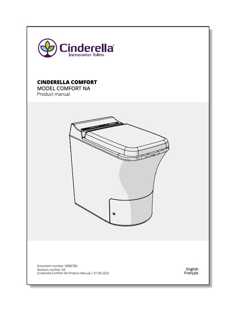 Toilettes à incinération Cinderella électrique